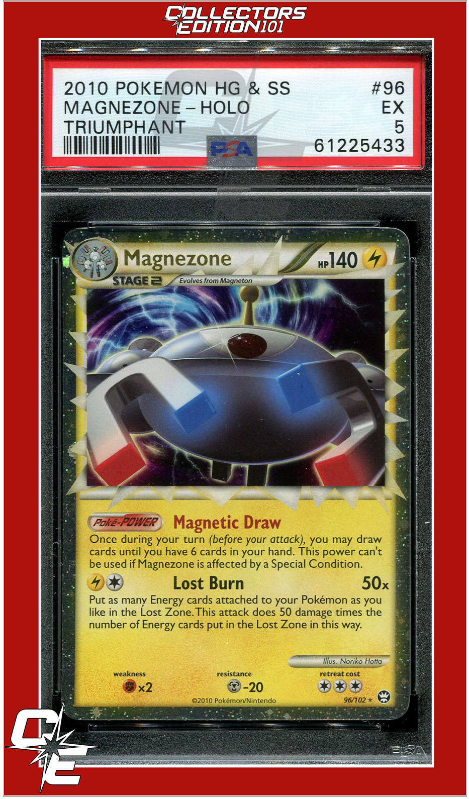 Triumphant 96 Magnezone Holo PSA 5