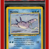 Neo Genesis 1st Edition 64 Mantine PSA 8