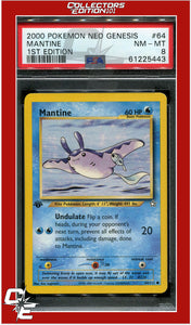 Neo Genesis 1st Edition 64 Mantine PSA 8