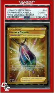 Vivid Voltage 202 Full Art Memory Capsule Secret PSA 10