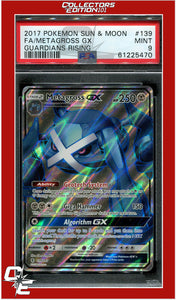 Guardians Rising 139 Full Art Metagross GX PSA 9