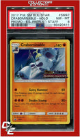 Black Star Promo Crabominable SM47 Holo Burning Shadows Prerelease STAFF PSA 8
