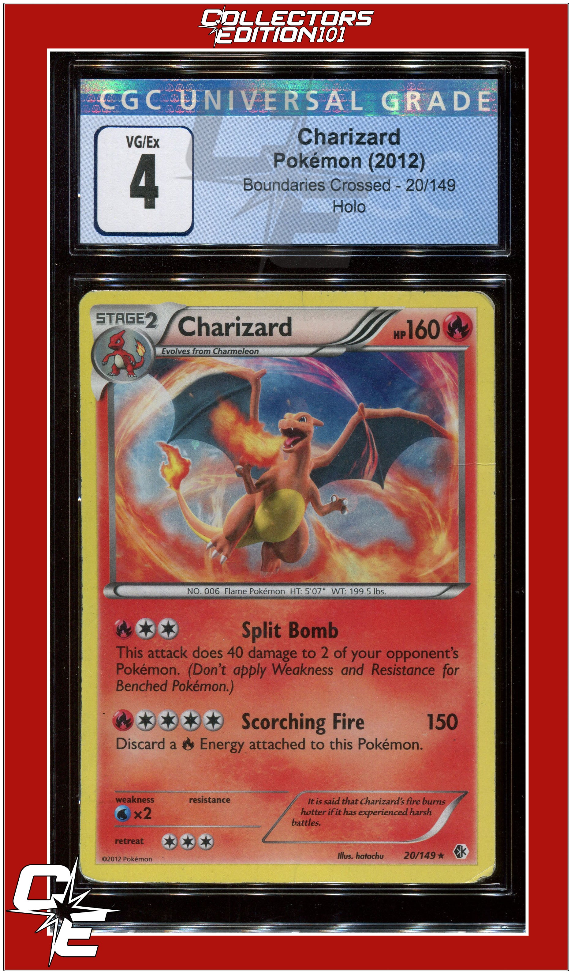 Boundaries Crossed Charizard Holo 20/149 CGC 4 | Collectors