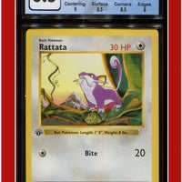Base Set 1st Edition Rattata 61/102 CGC 8.5