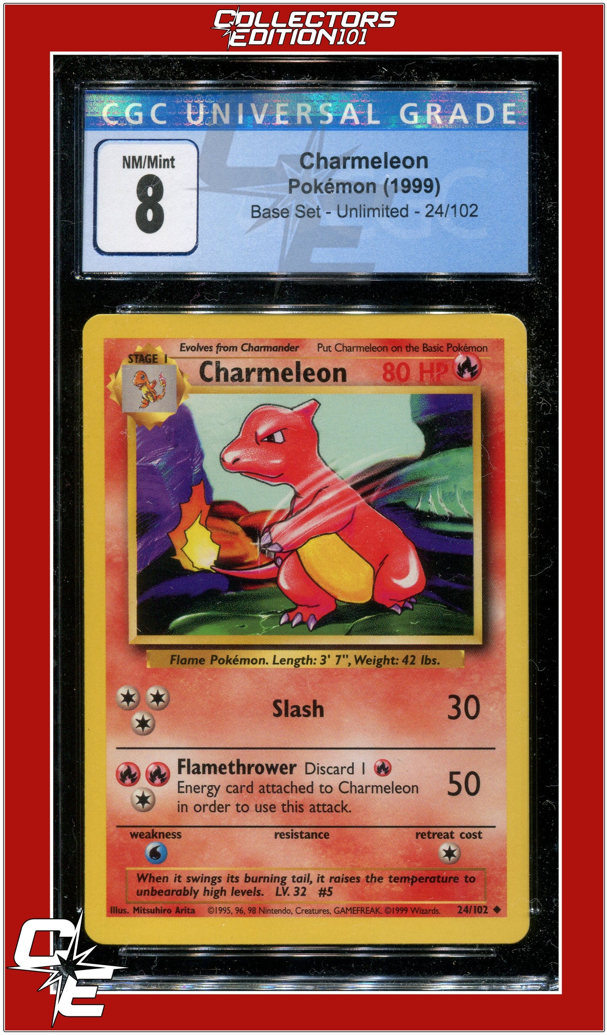 Base Set 24 Charmeleon CGC 8 Base Set 24 Charmeleon CGC 8