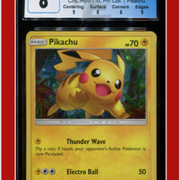 SM Black Star Promo SM76 Pikachu Cosmos Holo CGC 8 - Subgrades