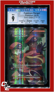Steam Siege Pokémon Ranger 113/114 CGC 9 - Subgrades