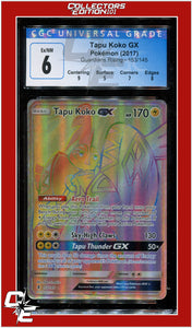 Guardians Rising Tapu Koko GX 153/145 CGC 6 - Subgrades