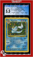 Jungle Vaporeon Holo 12/64 CGC 5.5 - Subgrades
