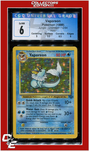 Jungle Vaporeon Holo 12/64 CGC 6 - Subgrades