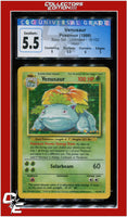 Base Set Venusaur Holo 15/102 CGC 5.5 - Subgrades
