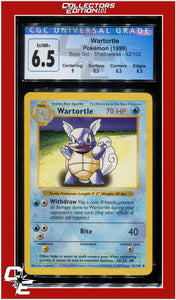 Base Set Shadowless Wartortle 42/102 CGC 6.5 - Subgrades