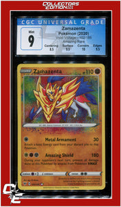 Vivid Voltage Zamazenta Amazing Rare 102/185 CGC 9 - Subgrades