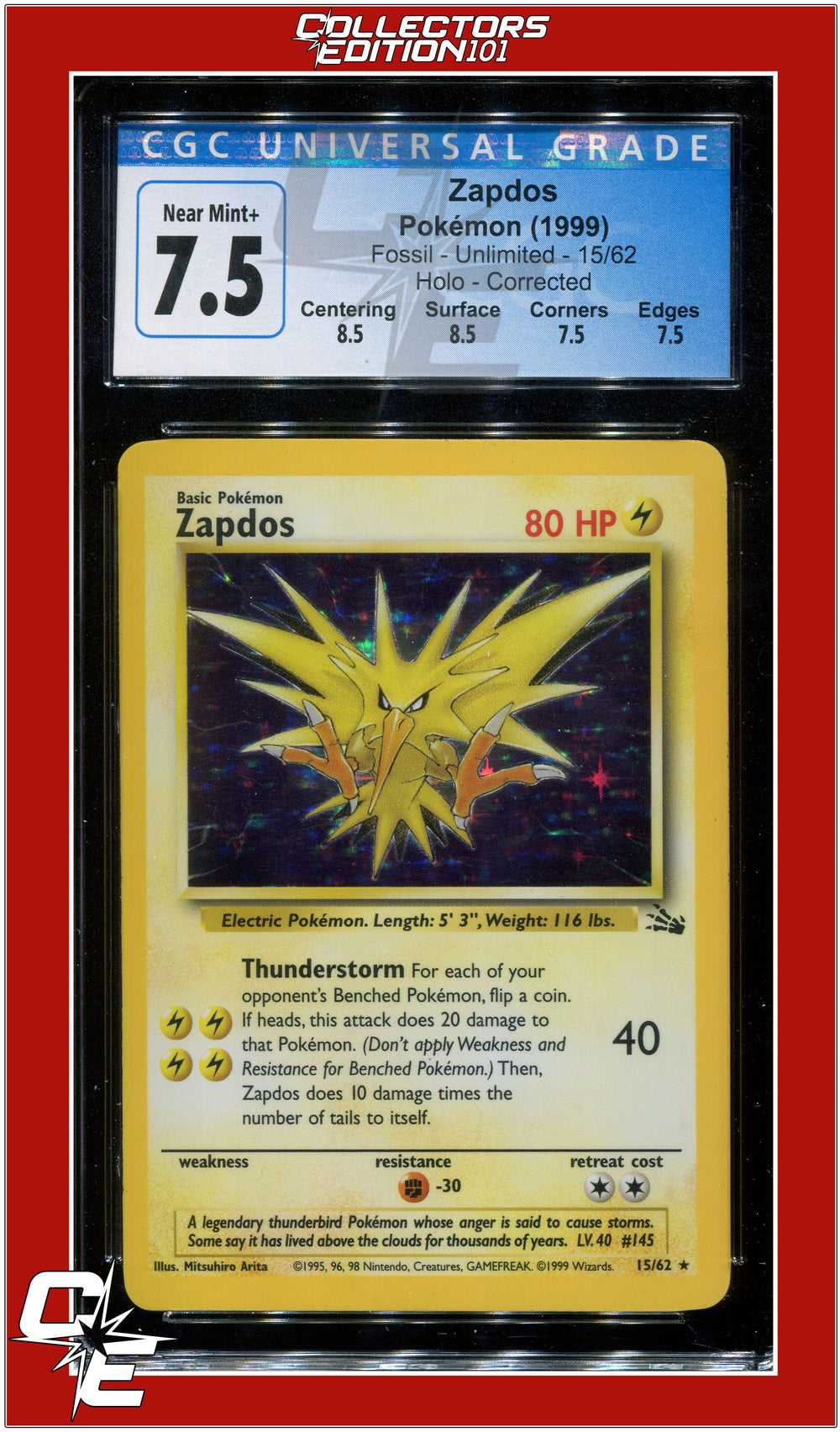 Fossil Zapdos Holo 