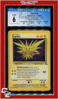 Fossil Zapdos Holo "Corrected" 15/62 CGC 6 - Subgrades
