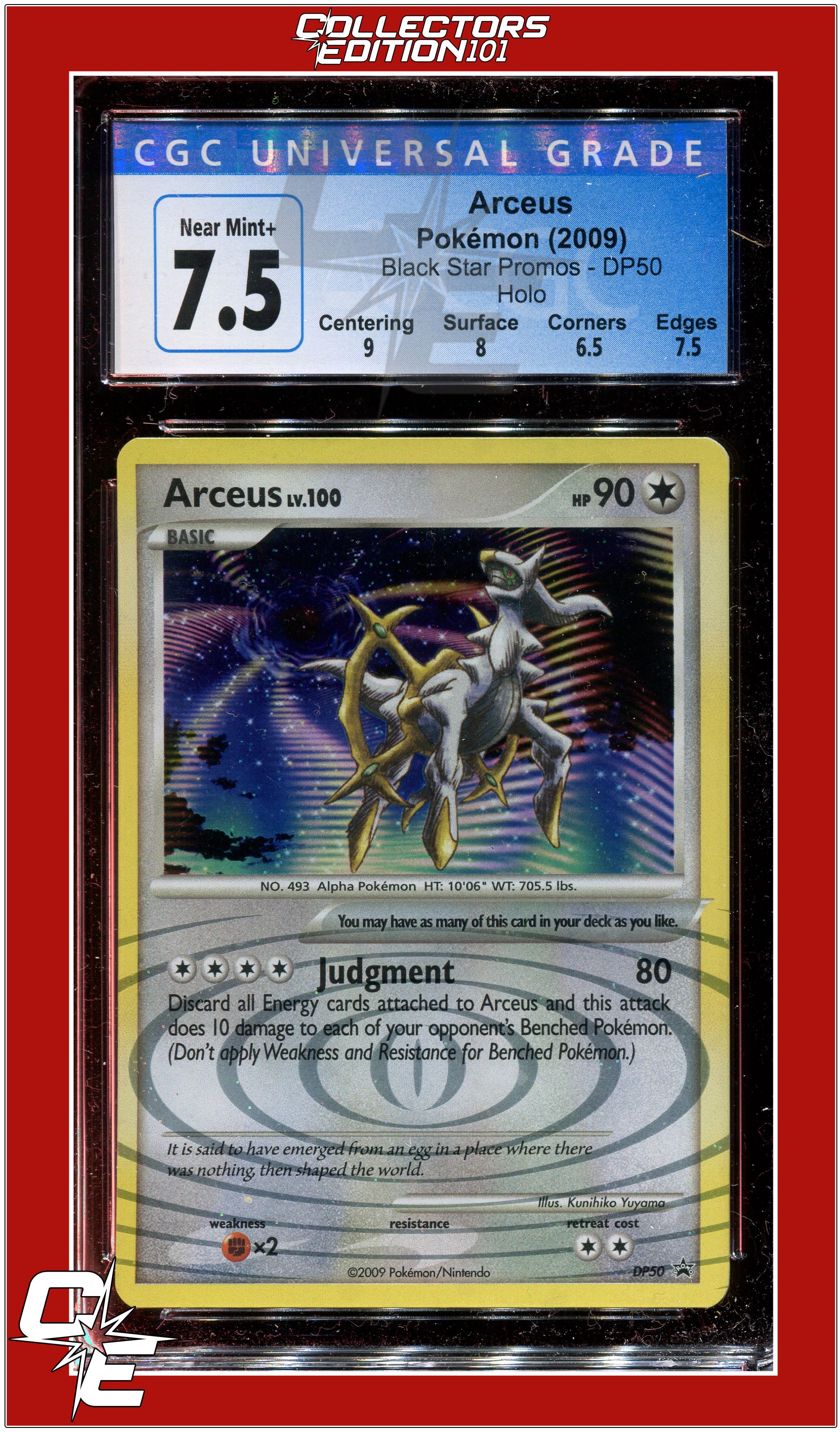 1 X Pokemon Platinum Arceus Lv. X DP56 Promo Card