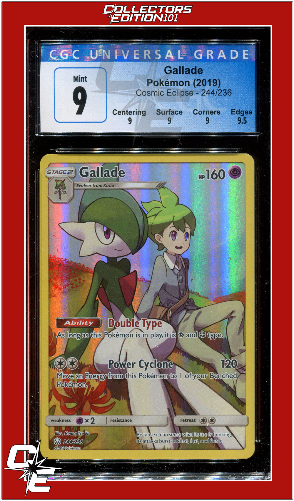 Cosmic Eclipse Gallade Full Art 244/236 CGC 9 - Subgrades