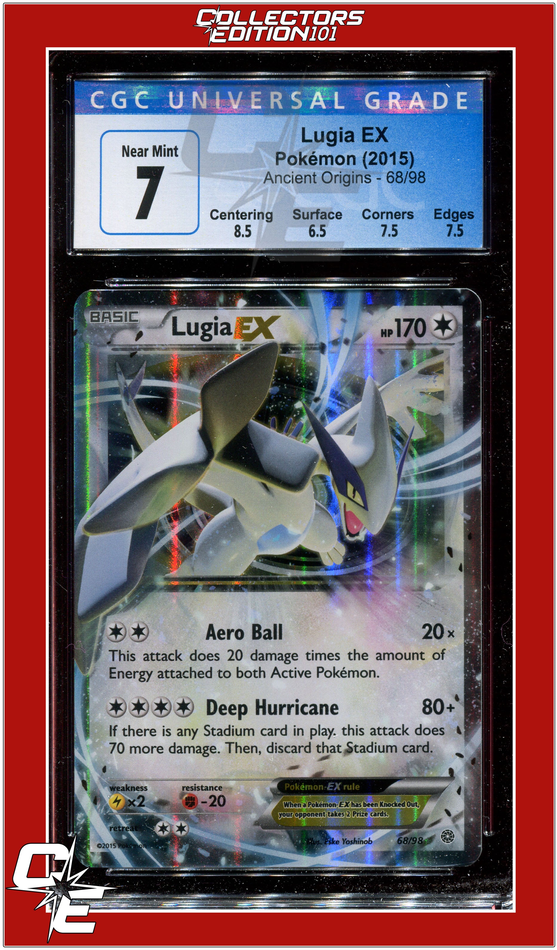 lugia pokemon card price Ancient Origins 68 Lugia EX CGC 7 - Subgrades