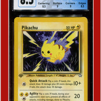 Neo Genesis 1st Edition Pikachu 70/111 CGC 8.5 - Subgrades