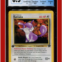 Team Rocket 1st Edition Rattata 66/82 CGC 8.5 - Subgrades