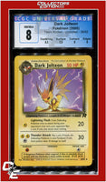 Team Rocket Dark Jolteon 38/82 CGC 8 - Subgrades
