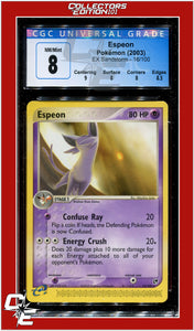 EX Sandstorm Espeon 16/100 CGC 8 - Subgrades