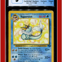 Jungle Vaporeon 28/64 CGC 5 - Subgrades