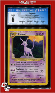 Neo Discovery Espeon 20/75 CGC 6 - Subgrades