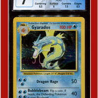 Base Set Gyarados Holo 6/102 CGC 7 - Subgrades