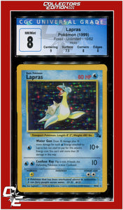 Fossil Lapras Holo 10/62 CGC 8 - Subgrades