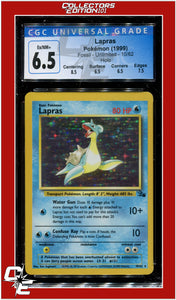 Fossil Lapras Holo 10/62 CGC 6.5 - Subgrades