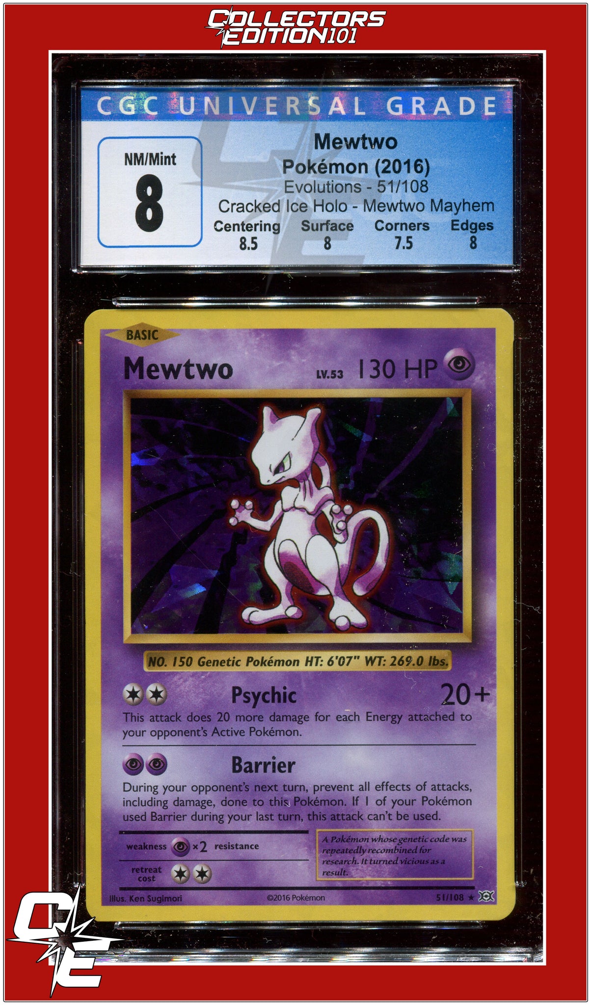 Mewtwo LV. X - PSA Graded Pokemon Cards - Pokemon