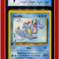 Neo Genesis 1st Edition Totodile 80/111 CGC 9 - Subgrades