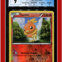 Dark Explorers Torchic Reverse Holo 14/108 CGC 9 - Subgrades