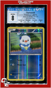 Black & White Oshawott Reverse Holo 27/114 CGC 8 - Subgrades