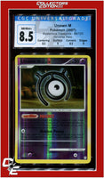 Mysterious Treasures Unown M Reverse Holo 66/123 CGC 8.5 - Subgrades
