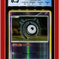 Mysterious Treasures Unown M Reverse Holo 66/123 CGC 8.5 - Subgrades