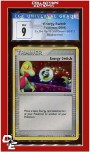 EX FireRed LeafGreen Energy Switch Reverse Holo 90/112 CGC 9