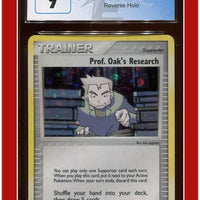 EX FireRed LeafGreen Prof. Oak's Research Reverse Holo 98/112 CGC 9