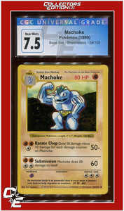 Base Set 34 Machoke Shadowless CGC 7.5