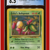 Gym Heroes 1st Edition Erika's Bellsprout 75/132 CGC 8.5