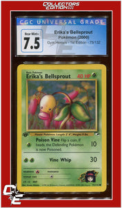 Gym Heroes 1st Edition Erika's Bellsprout 75/132 CGC 7.5