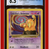 Gym Heroes 1st Edition Sabrina's Drowzee 92/132 CGC 6.5