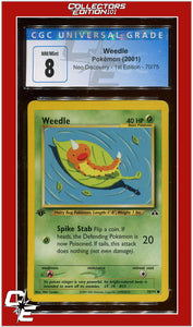 Neo Discovery 1st Edition Weedle 70/75 CGC 8