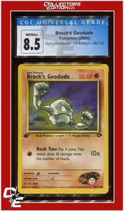 Gym Challenge 1st Edition Brock's Geodude 68/132 CGC 8.5