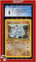 Gym Challenge 1st Edition Blaine's Rhyhorn 65/132 CGC 9
