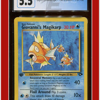 Gym Challenge 1st Edition Giovanni's Magikarp 73/132 CGC 5.5