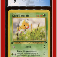 Gym Challenge 82 Koga's Weedle 1st Edition CGC 9