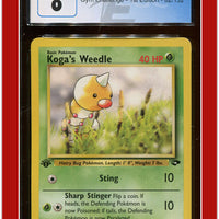 Gym Challenge 1st Edition Koga's Weedle 82/132 CGC 8