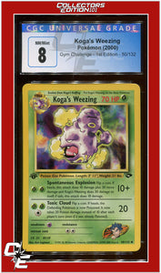 Gym Challenge 1st Edition Koga's Weezing 50/132 CGC 8